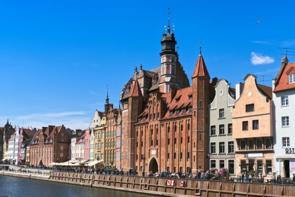 Kamienice nad Motławą w Gdańsku