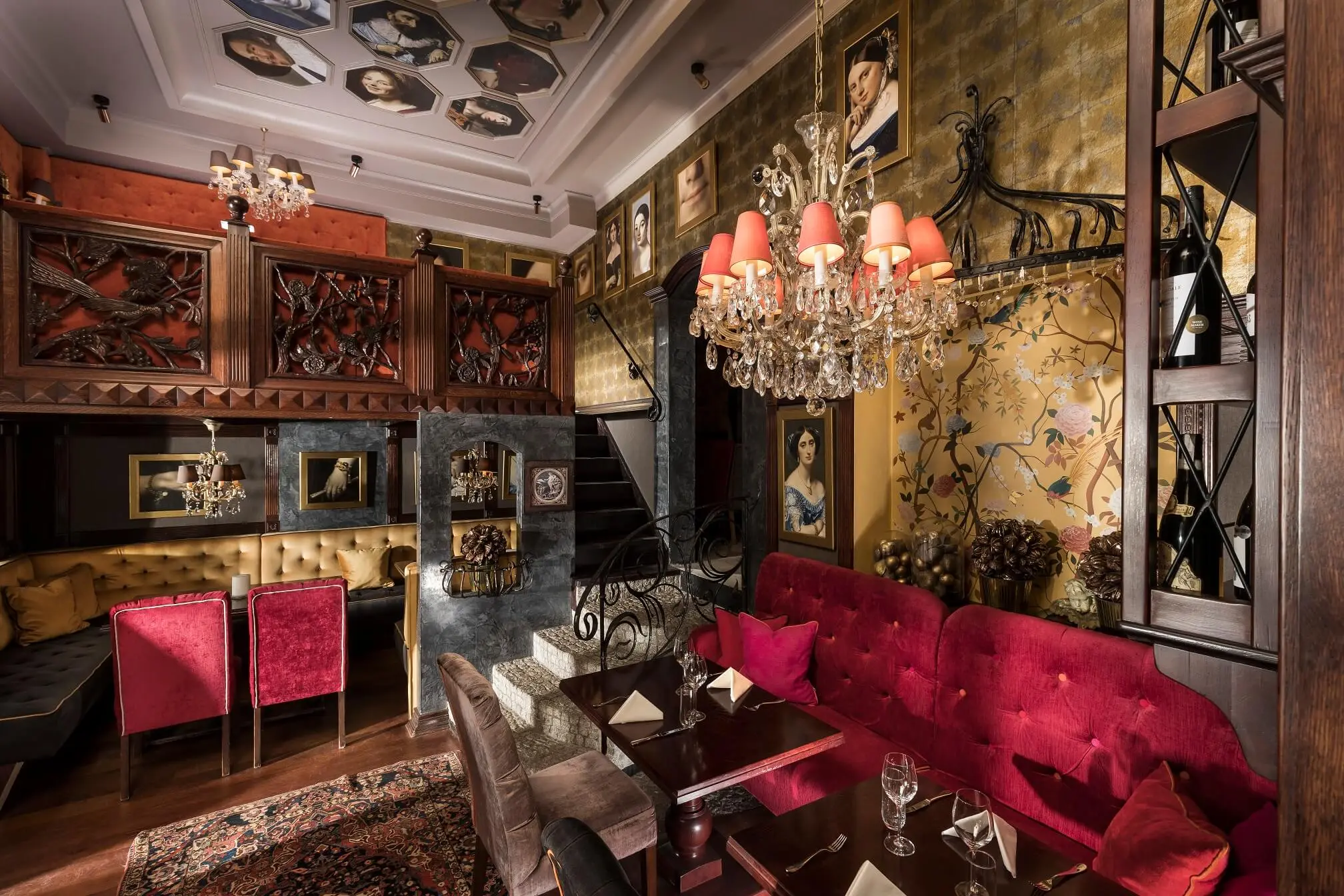 Wnętrze restauracji Goldwasser w Gdańsku